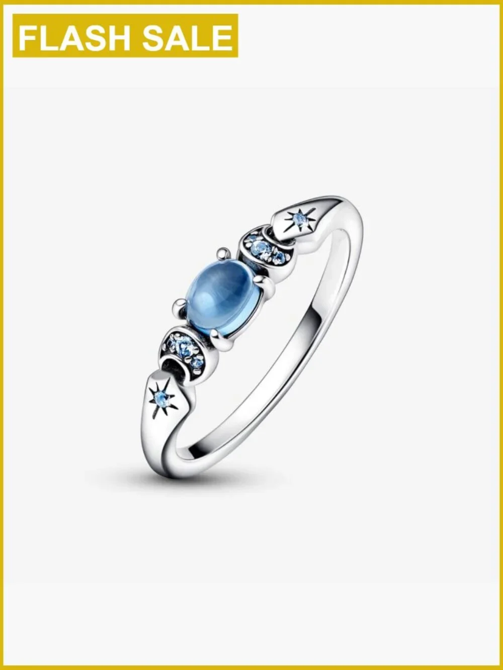925 Sterling Silver Zircon Ring Solitaire Engagement Band Size 7